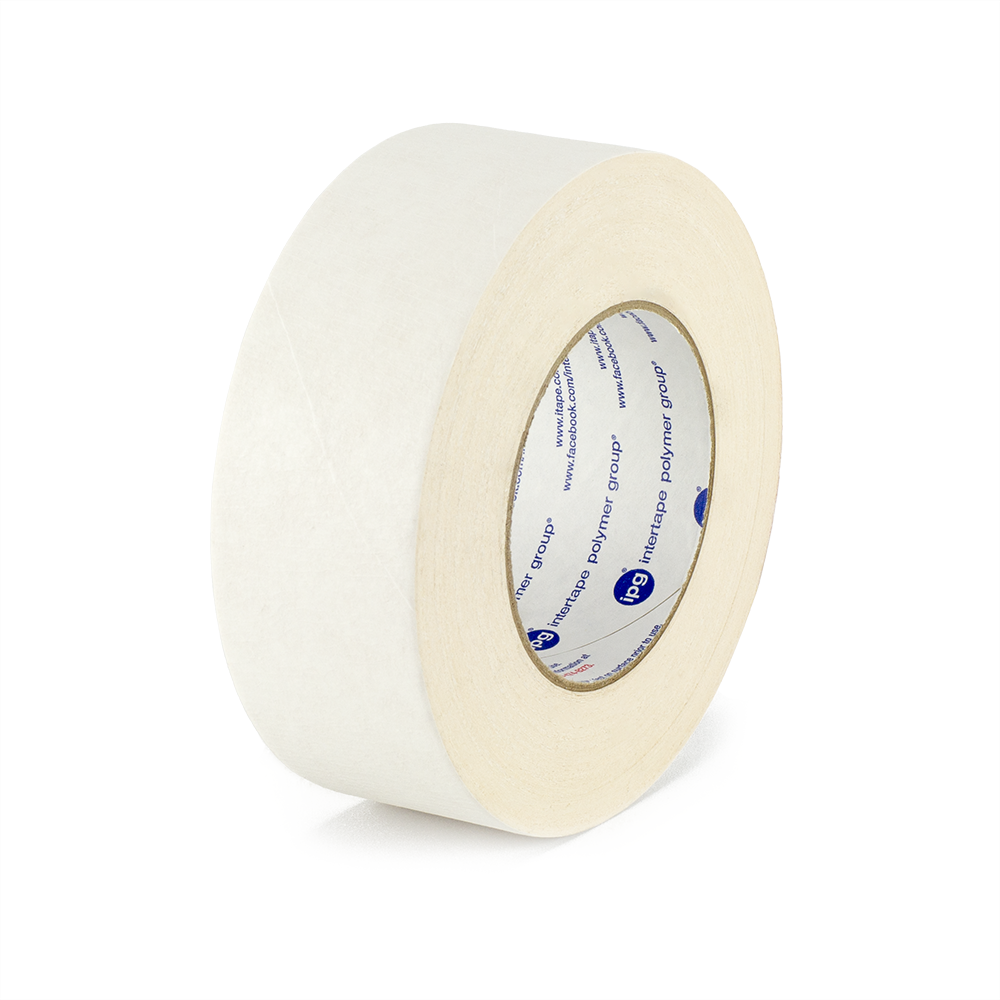 Intertape 591 Double Sided Flatback Paper Tape: 3/4 in. x 36 yds. Beige