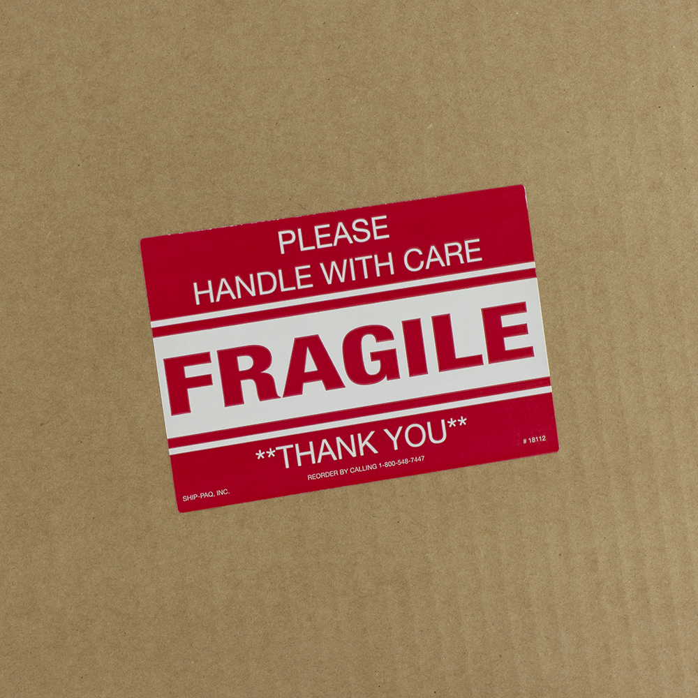 Print this "fragile" warning sticker to alert shipping carriers  about breakable package contents. Inclu… | Printing labels, Label  templates, Fragile label